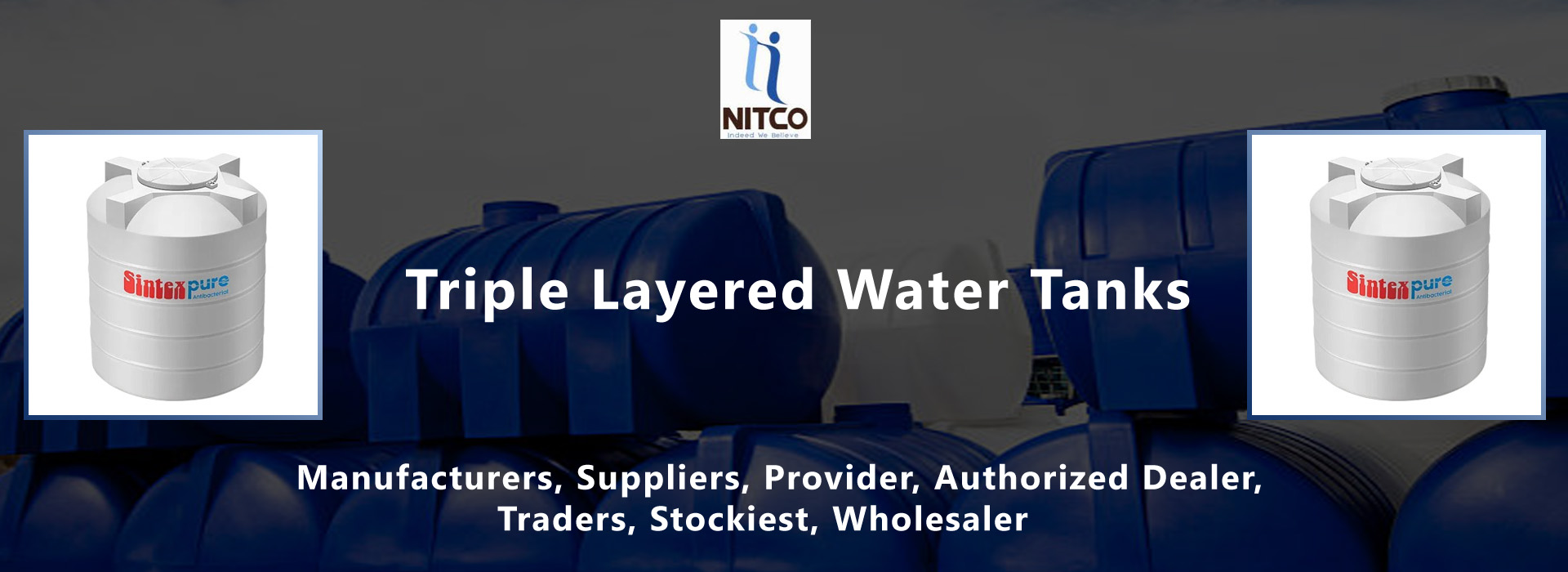 triple layered water tanks authorized dealer